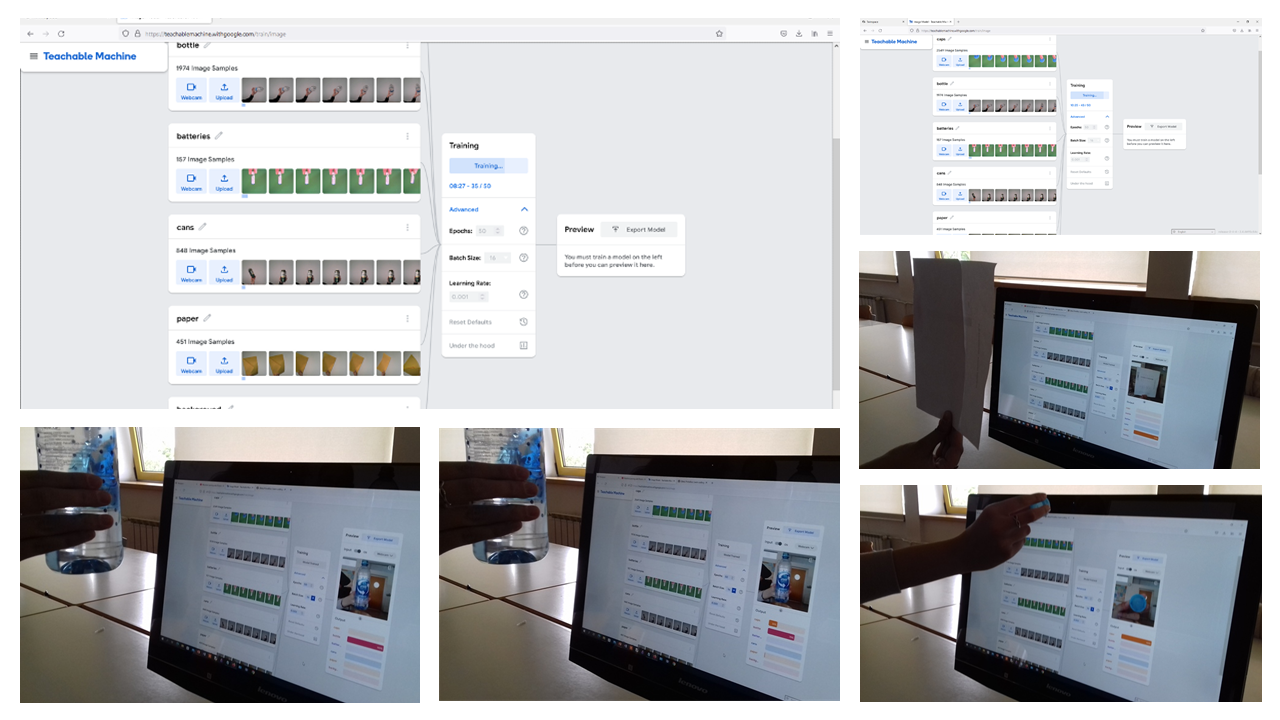 AI & ML Challenge - Smart Recycling - Teachable Machine - Pictoblox
